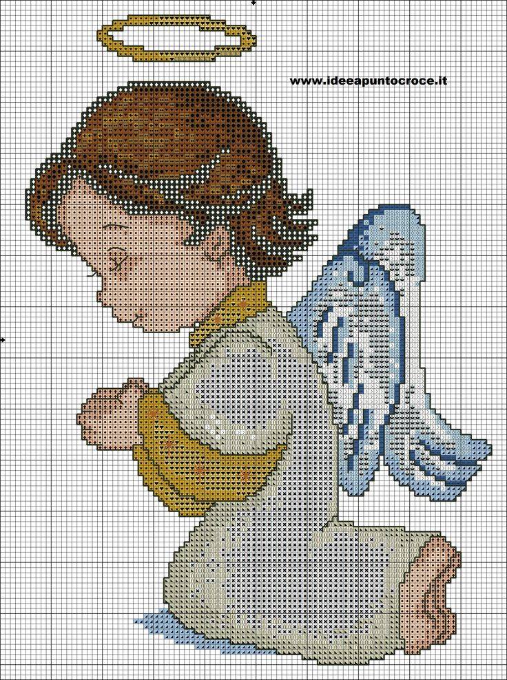 Схема вышивки ангелочков - вышивка и все о ней - страна мам