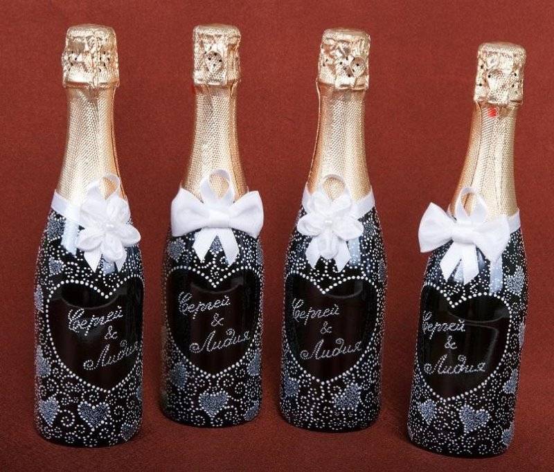 Свадебное шампанское своими руками, мастер-класс. мастера hand-made