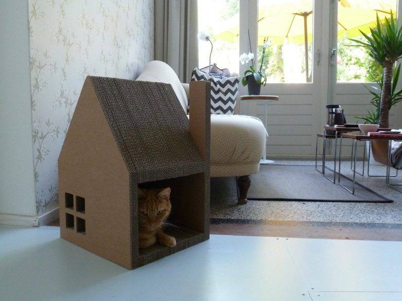 Как сшить домик для кошки своими руками – пошаговая инструкция +выкройки