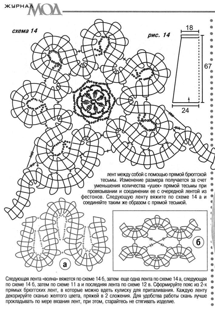 Брюггские кружева схемы