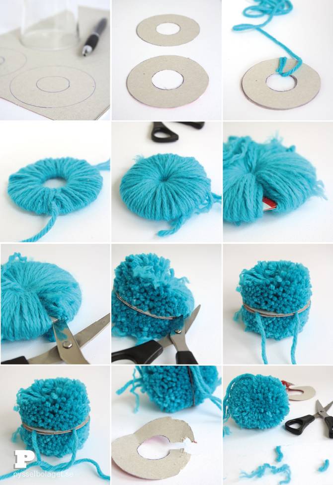 Как сделать помпон из ниток (вязание, схемы и фото) - irena handmade