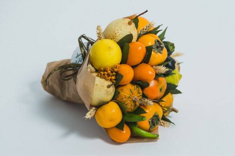 Букет из фруктов своими руками: фото лучших идей, пошаговый мастер-класс для создания своими руками, простые схемы