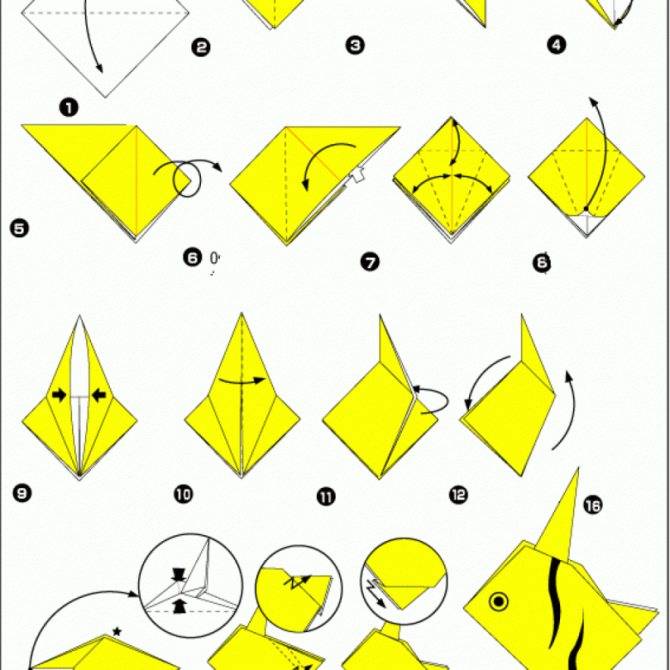 Схема оригами для детей 8 9 лет