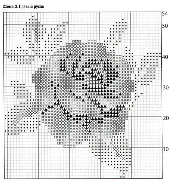 Схема цветка спицами