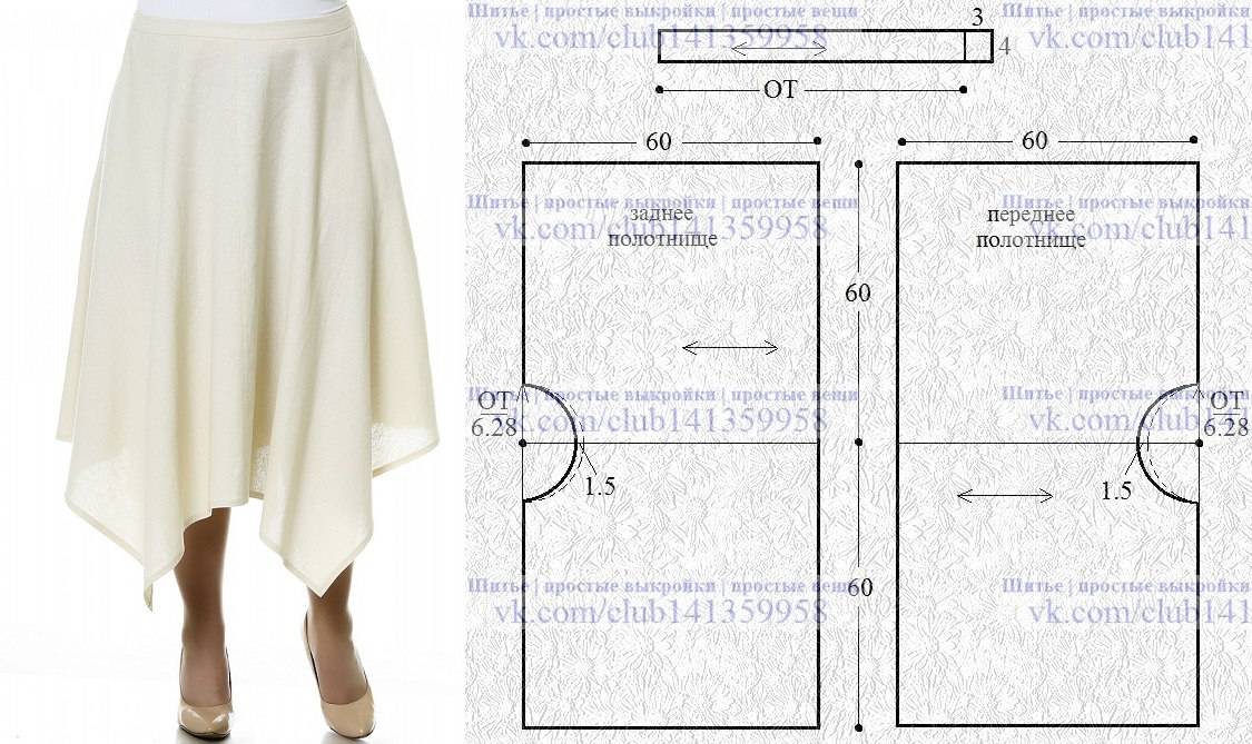 Как сшить юбку с запахом по выкройкам: пошаговая инструкция со схемами для начинающих