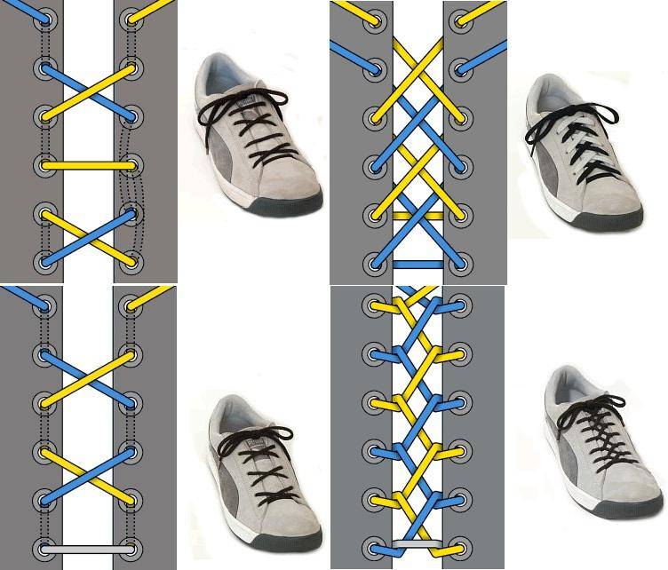 Шнуровка кроссовок: варианты с 6 дырками, пошагово, фото
шнуровка кроссовок с 6 дырками — modnayadama