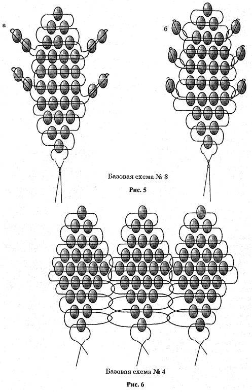 Схемы плетения из бисера в технике параллельного плетения