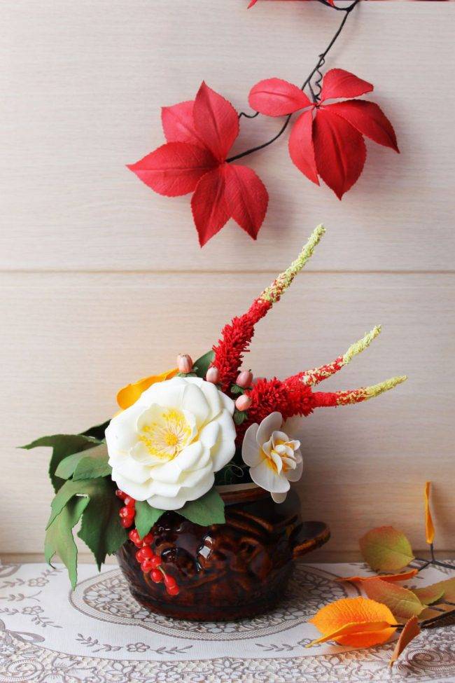 Цветы из фоамирана своими руками - 125 фото классных поделок фоамирана и особенностей их изготовления