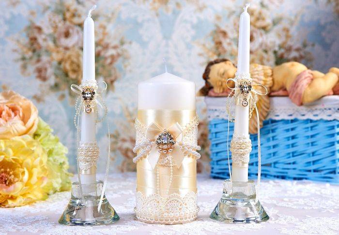 Передача семейного очага на свадьбе - свечи для обряда