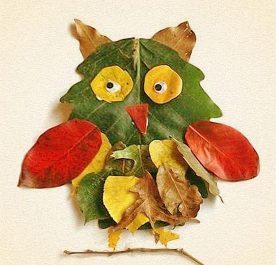 Поделка сова - 67 фото идей издеий из бумаги, листьев, картона и другого природнего материала