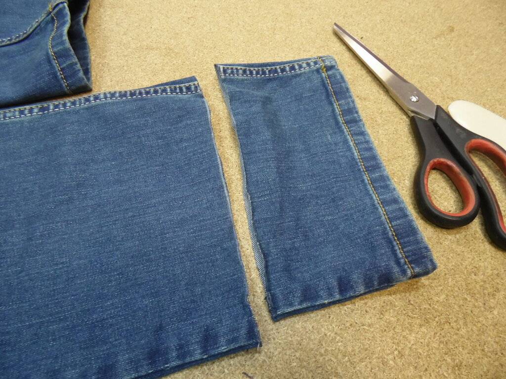 Как укоротить джинсы с сохранением фабричного края вручную