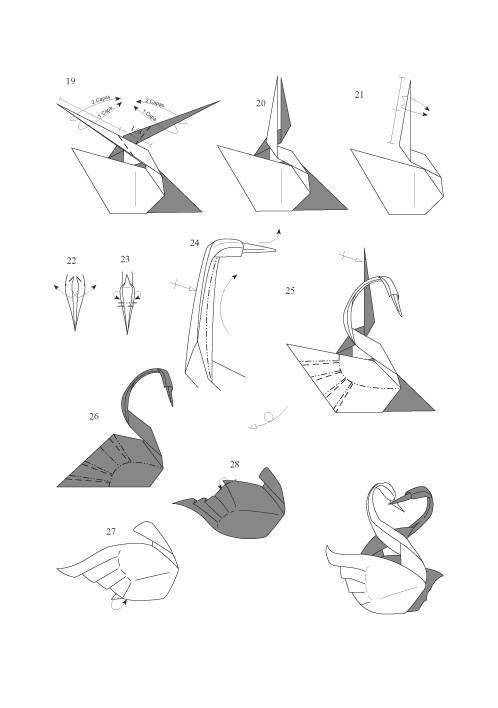 Лебеди из бумаги своими руками: мастер-класс :: syl.ru
