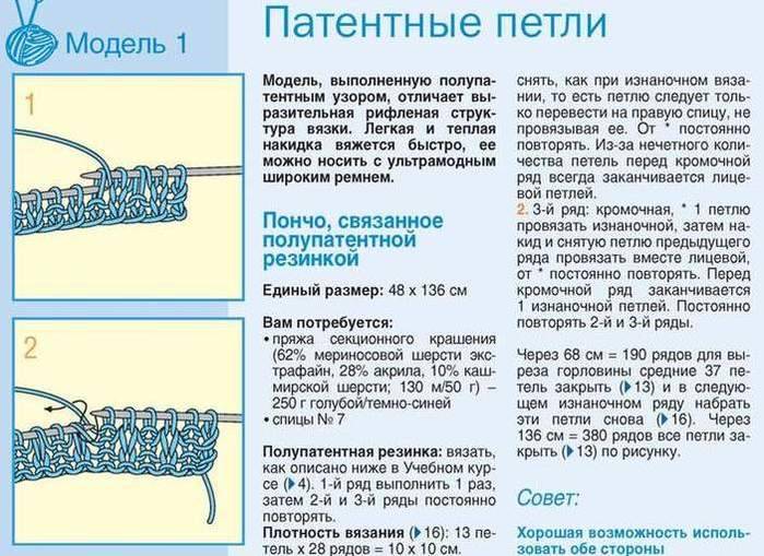 Предыдущего ряда 2 в. Патентная петля. Патентная петля спицами. Как вяжется патентная петля. Патентная петля как вязать спицами.