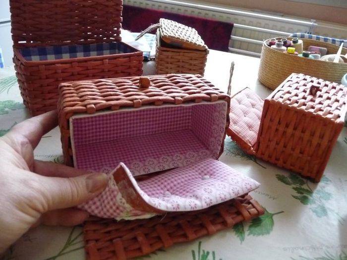 Плетение квадратной (прямоугольной ) коробки | страна мастеров