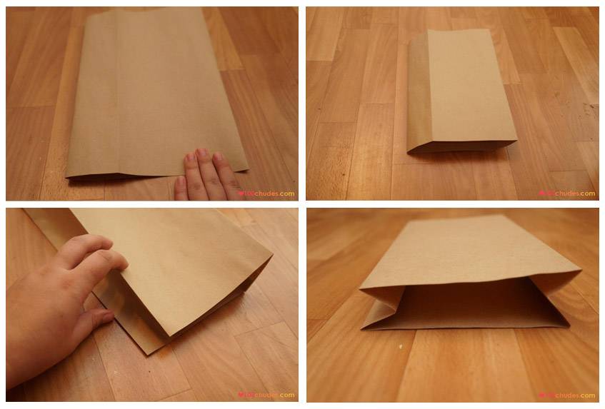 Бумажные пакеты своими руками (простой способ без разметки и линейки)
