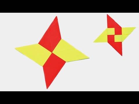 Cómo hacer una estrella ninja de papel