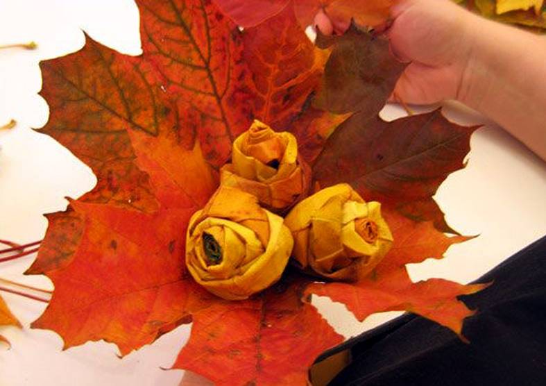Поделка осенний букет своими руками: красивые композиции из листьев, ягод, веток и других природных материалов