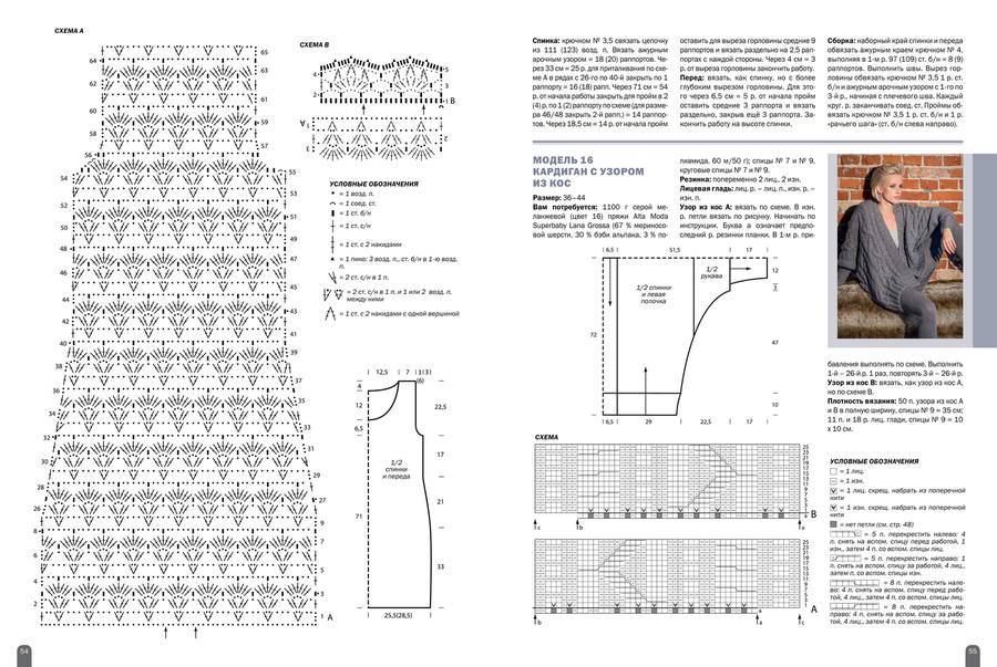 Женские модели крючком со схемами и описанием