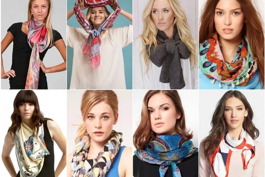 Как завязать шарф на шее петлёй и другими популярными способами (с фото и видео)
