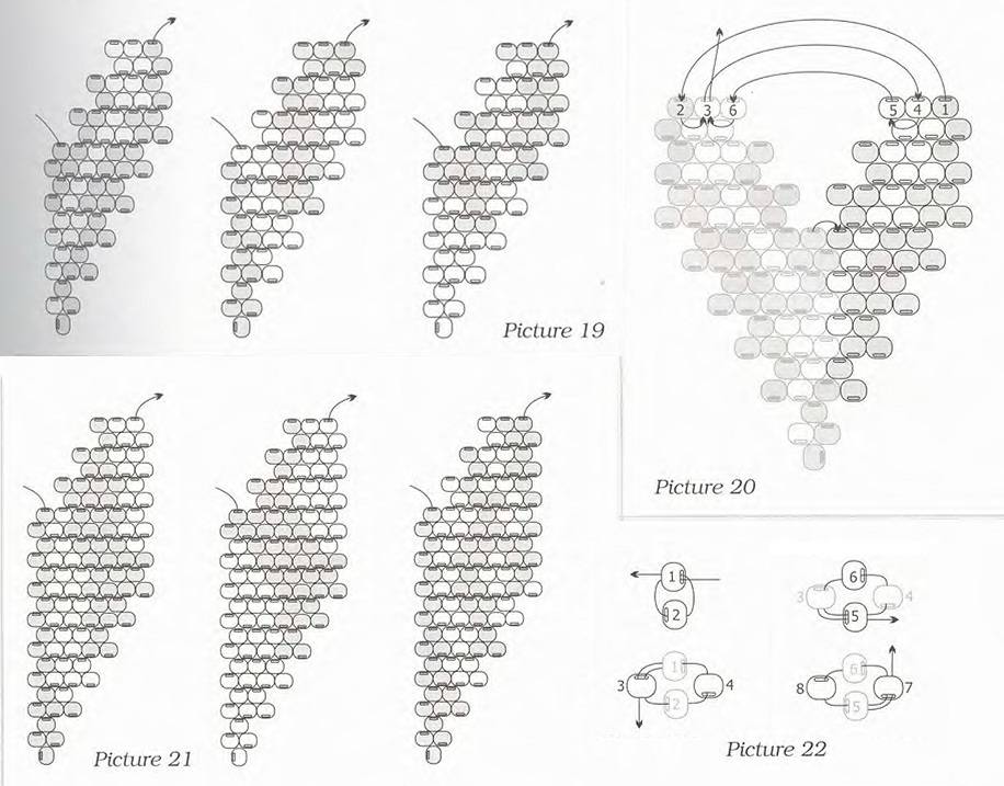 Колье плетения из бисера схема плетения