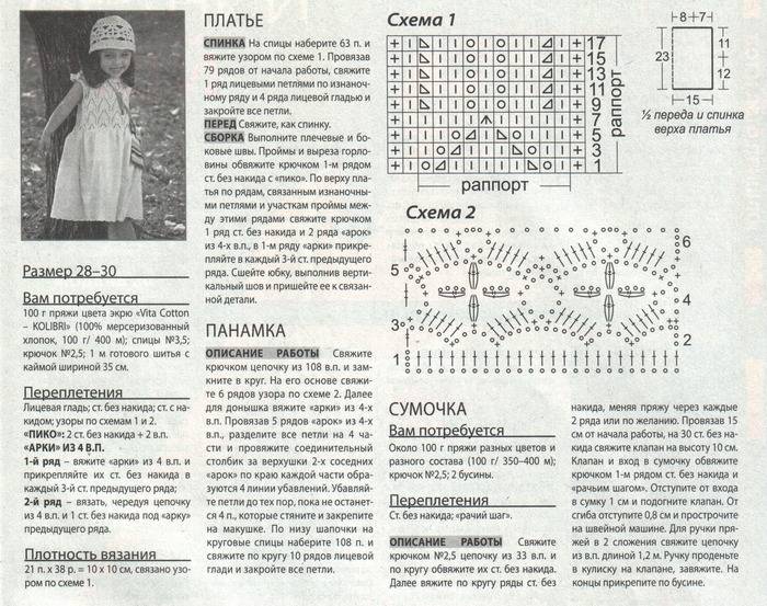 Вязаные платья для девочек 1 2 года со схемами