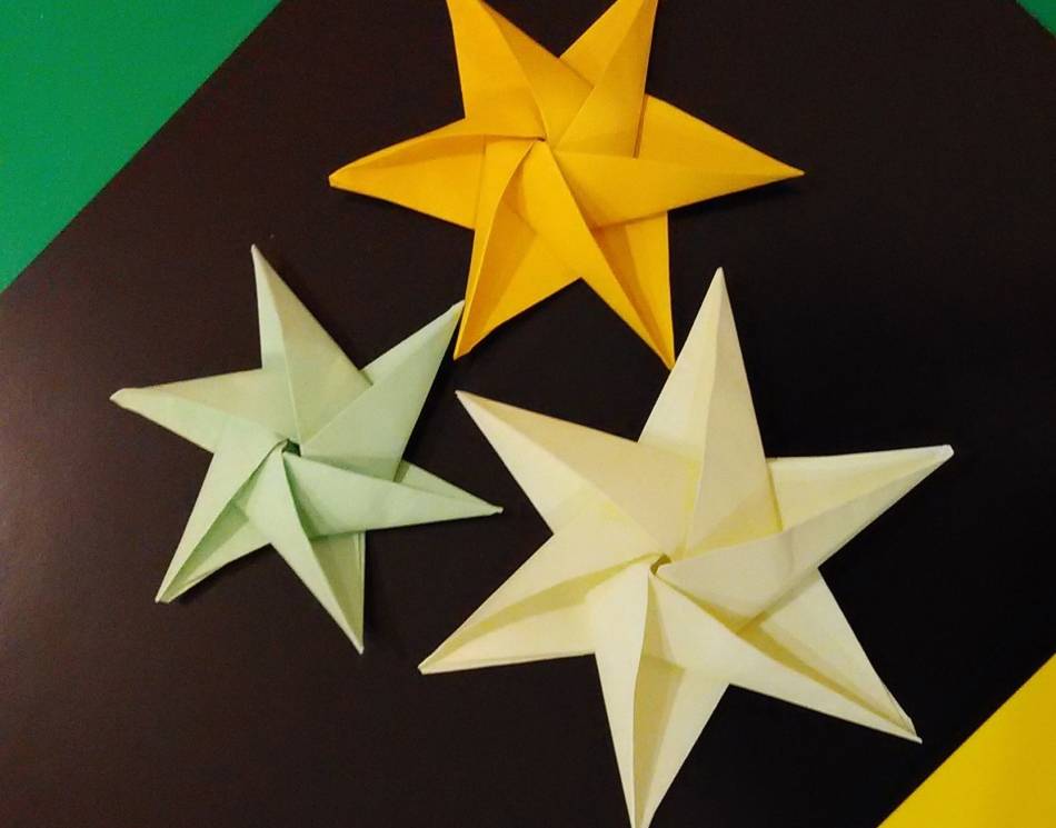 Звезда своими руками из бумаги: объемная схемы и шаблоны оригами, звезда к 9 мая и 23 февраля из георгиевской ленты, делаем вифлеемскую звезду | жл