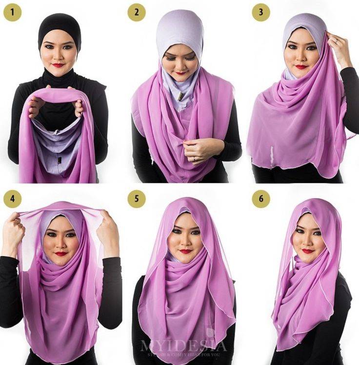 Как завязать платок по-мусульмански красиво на голове? пошаговые способы. правила в оформлении. какие добавить аксессуары.