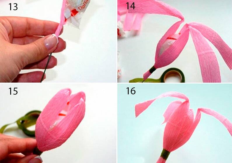 Как сделать тюльпан из гофрированной бумаги (59 фото) - пошаговые мастер-классы для начинающих