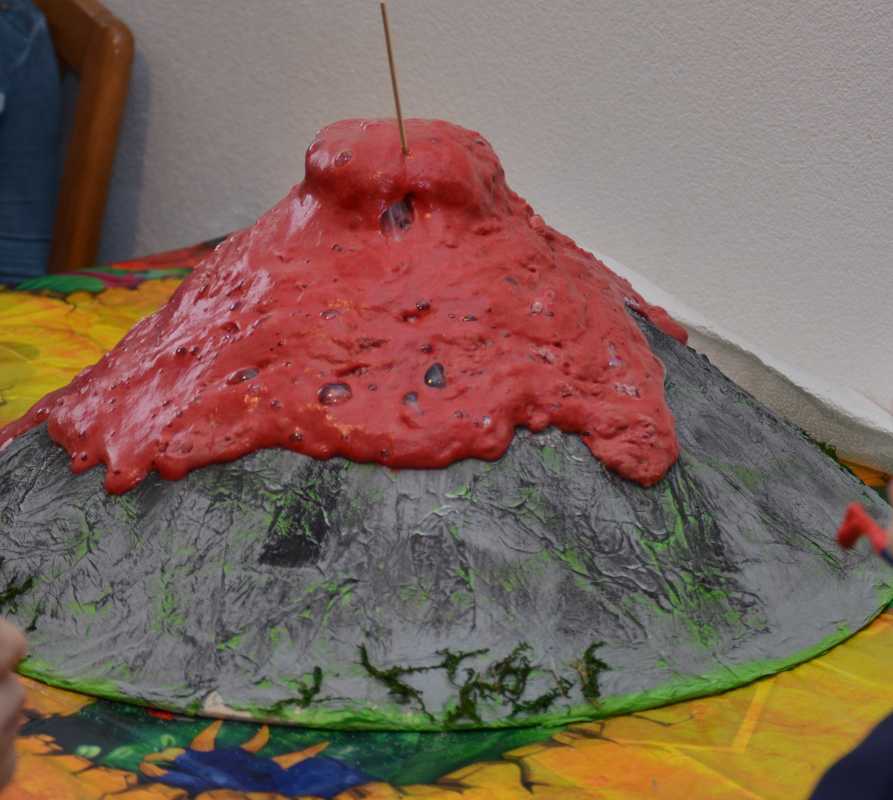 Макет вулкана своими руками: делаем из бумаги в домашних условиях