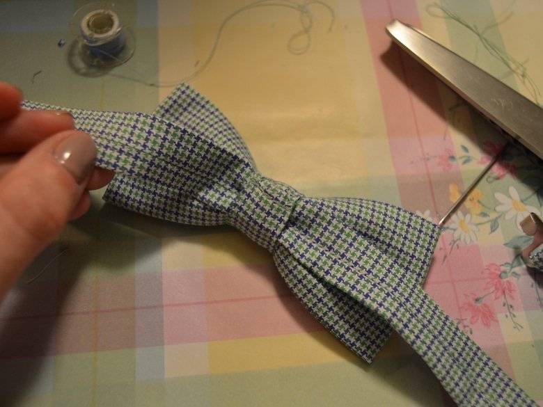 Бабочка галстук  на шею, как сделать из ткани, выкройки, мастер класс
