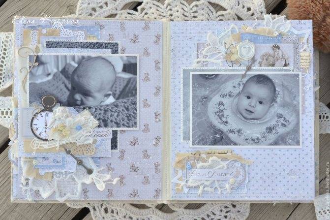 Альбом для новорожденных своими руками: мастер-класс с фото