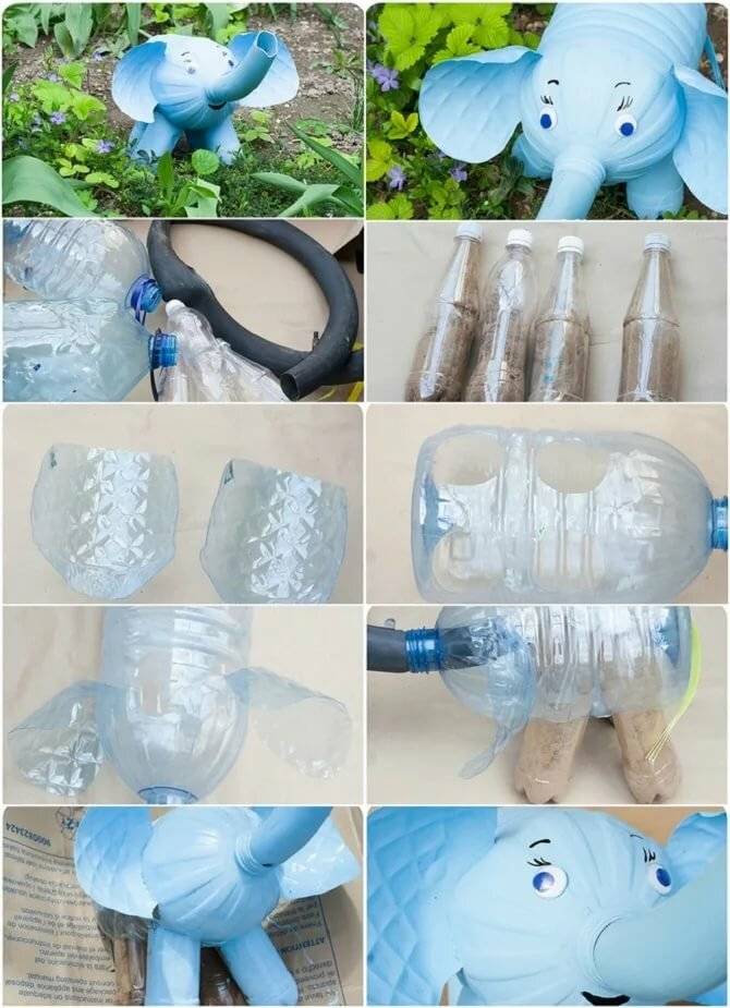 Поделки из пластиковых бутылок - 75 фото и видео мастер-класс постройки простых и полезных поделок