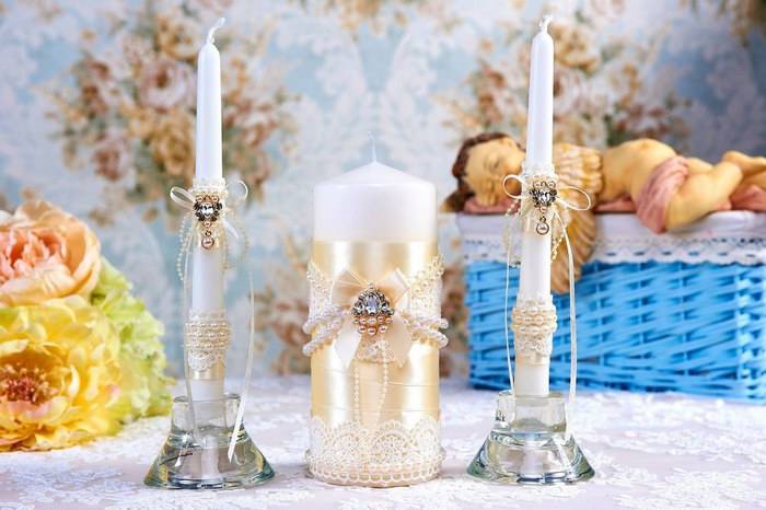 Свадебные свечи для семейного очага и застолья