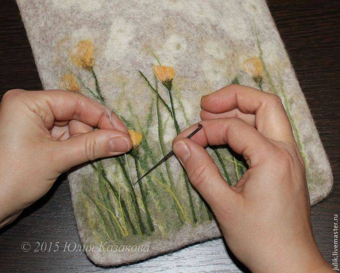 Валяние цветов из шерсти своими руками, 3 мастер-класса