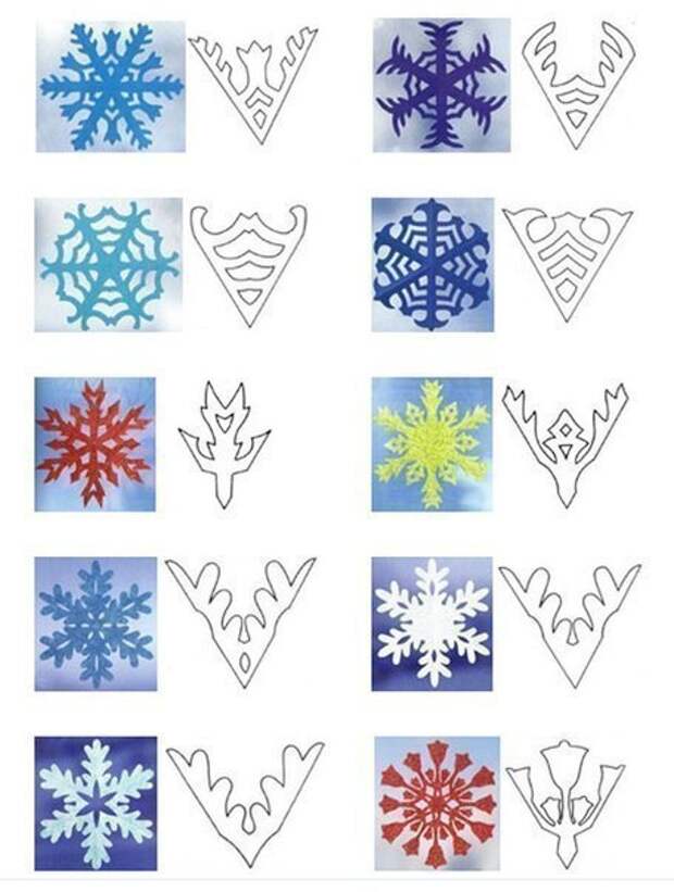 Снежинки из бумаги: схемы для вырезания (10 мастер-классов с фото)