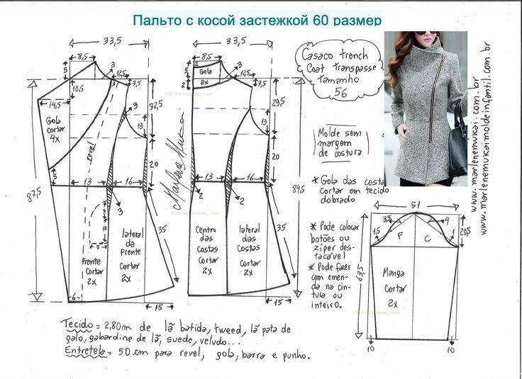 Пальто | выкройки женских пальто и шуб, выкройки курток