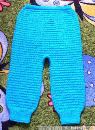 Вязание для детей. штанишки с лавстовицей для малыша спицами. мастер-класс / вязание