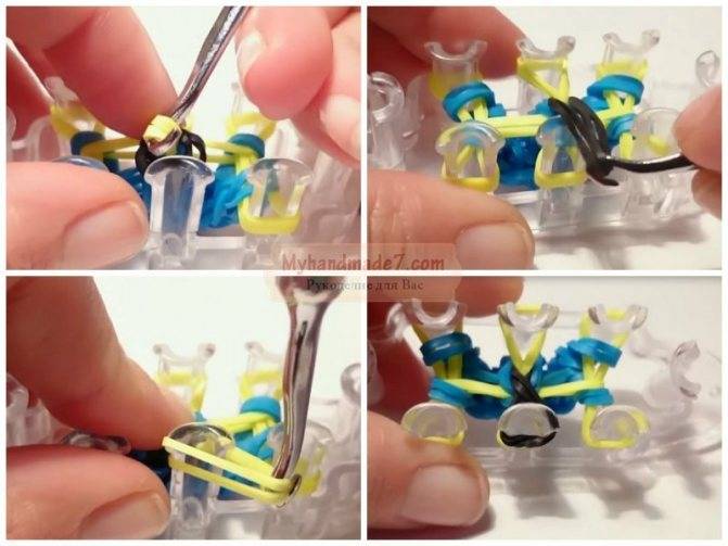 Как сплести из резинок ???? фигурку 3d, видео плетения на станке, рогатке и крючке