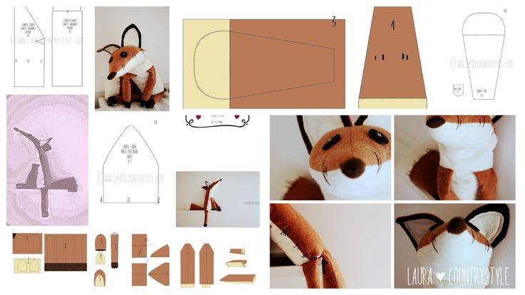 Игрушка лис из «маленького принца»: варианты из фетра - сайт о рукоделии