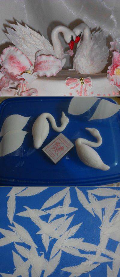 Карамельный лебедь – декор из изомальта для торта