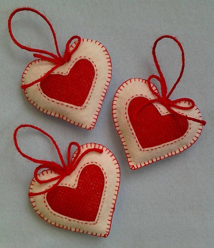 Сердечки из ткани своими руками: валентинки для второй половинки! | крестик
