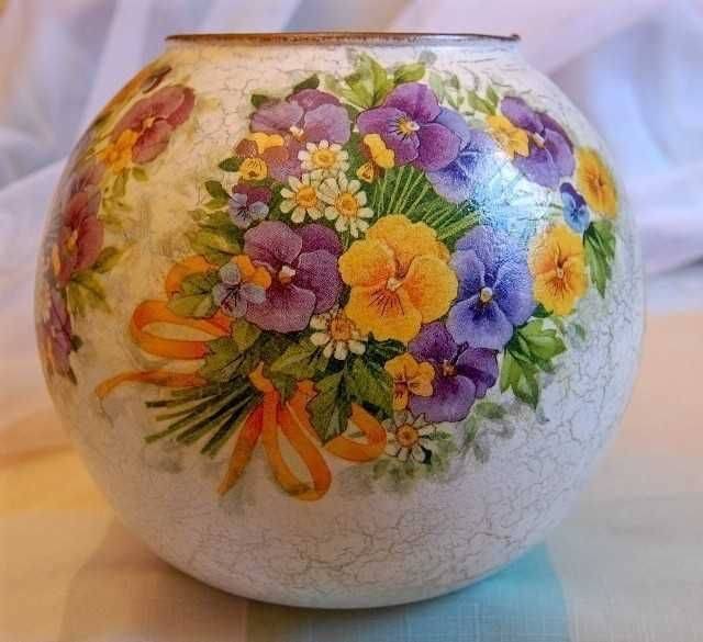 Декупаж вазы — мастер-класс и советы по декоративному оформлению ваз своими руками (100 фото)