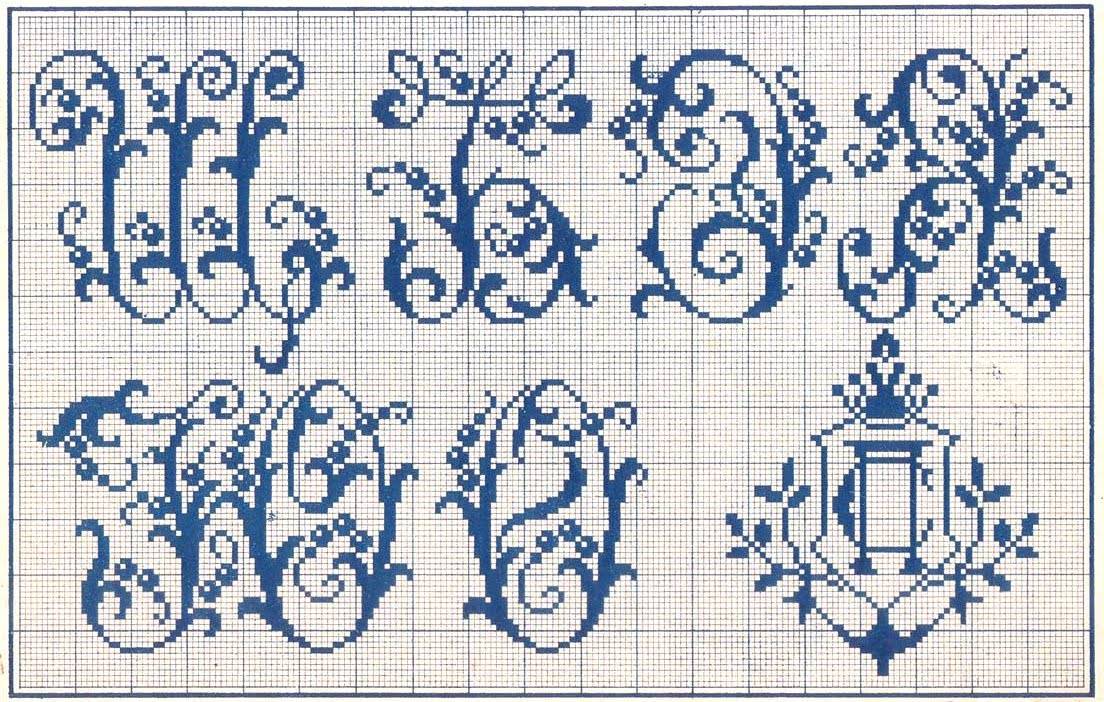 Вышивка буквы русского алфавита схемы крестом - умелица