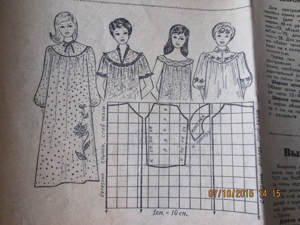 Выкройки ночных сорочек для женщин :: syl.ru