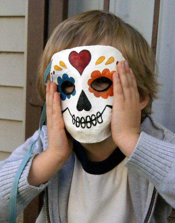 Маска на хэллоуин своими руками для мальчиков и девочек. как нарисовать на лице страшную маску на хэллоуин