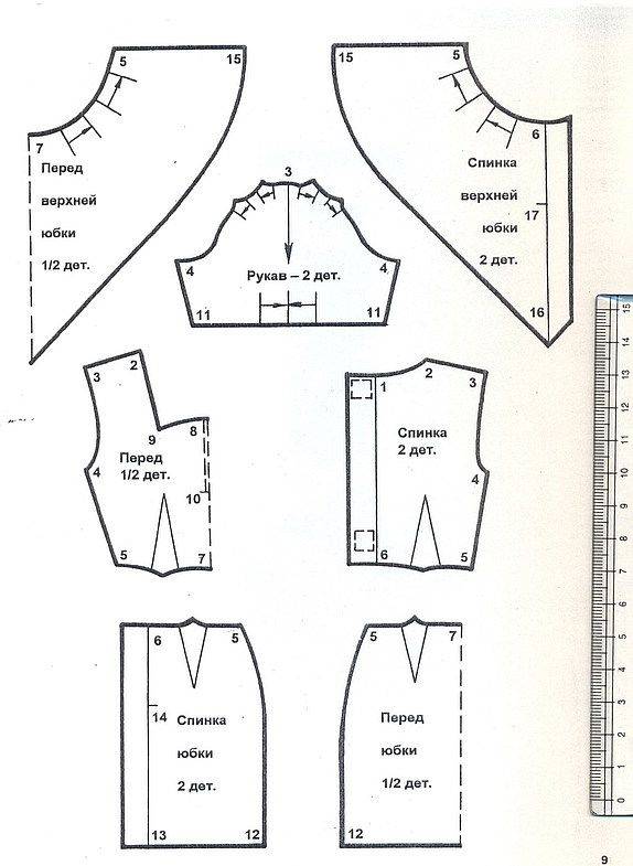 Одежда для барби своими руками выкройки в натуральную величину