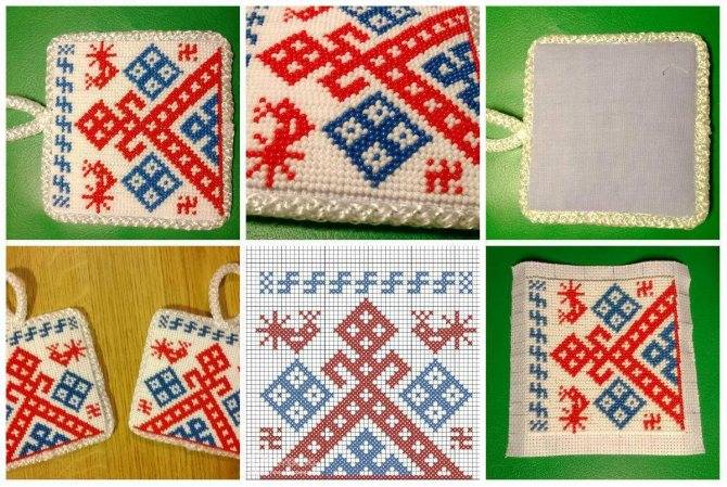 Вышиваем славянский оберег крестиком