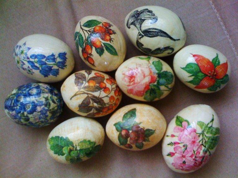 Декупаж пасхальных яиц — мастер-класс украшения и применения декупажа для пасхальных яиц (110 фото)