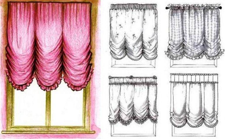 Инструкция по пошиву французской шторы своими руками