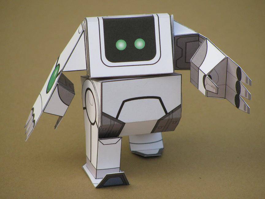 Как сделать робота из бумаги